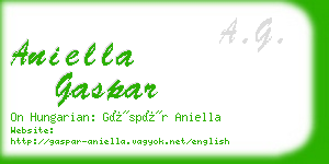 aniella gaspar business card
